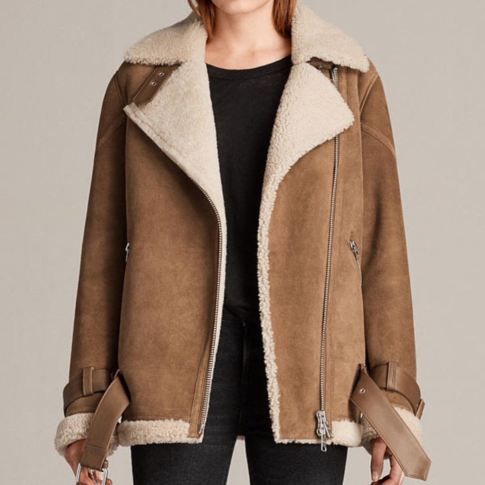 ALLSAINTS Shearling Biker Jacket